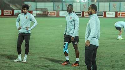 ديانج يشارك في مران الأهلي استعدادا لمواجهة إنبى