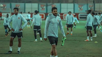 ياسر إبراهيم يشارك في المران الجماعي للأهلي استعدادا لمواجهة إنبي