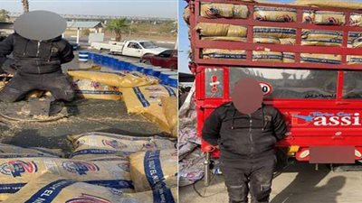 ضبط سيارة محملة بـ 1.5 طن لتر سولار مسروق من الطريق الإقليمي