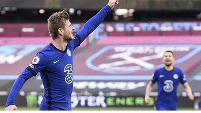 فيرنر يقود تشيلسي لفوز صعب على وست هام 0/1 بالدوري الإنجليزي