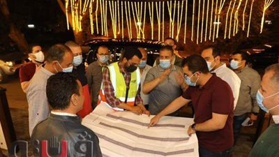 محافظ المنوفية يتابع أعمال التطوير بشارع مصنع الغزل و