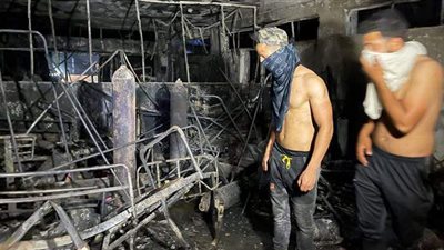 ارتفاع حصيلة ضحايا حريق مستشفى بغداد إلى 82 وفاة