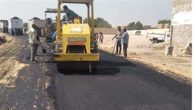 رصف الطرق الرئيسية بـ