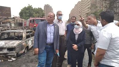 نائب محافظ القاهرة: تفحم 13 سيارة في حريق دار السلام