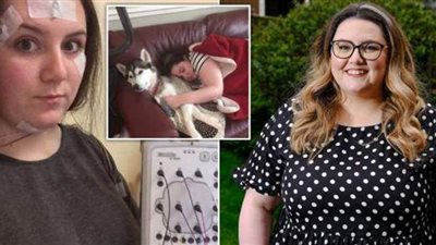 كادت تغرق ..  حالة نادرة تجعل فتاة تنام كلما ضحكت