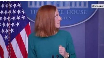 عفريت لينكولن.. رعب متحدثة البيت الأبيض بعد سماع صوت مخيف خلال مؤتمر صحفي | فيديو