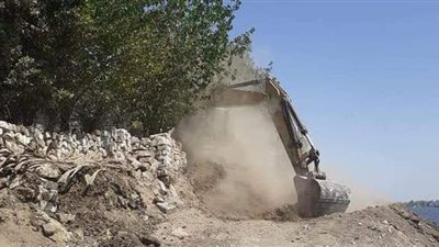 إزالة 175 حالة تعد على أراضي حماية النيل بالمنيا