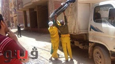 إيقاف بناء مخالف بالزقازيق في الشرقية