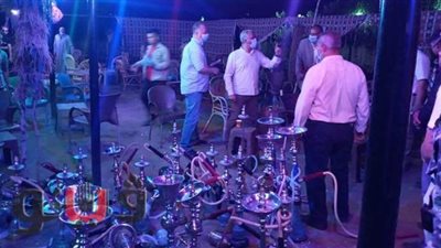 مصادرة 140 شيشة في حملة على الكافيهات والمقاهي ببني سويف | صور