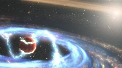 رصد كوكب عملاق يتغذى على الغاز والغبار