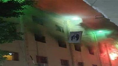 إصابة ضابطين من قوات الحماية المدنية بالجيزة في حريق كنيسة ماري مينا