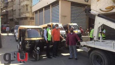 مصادرة 41 توك توك بالشرقية