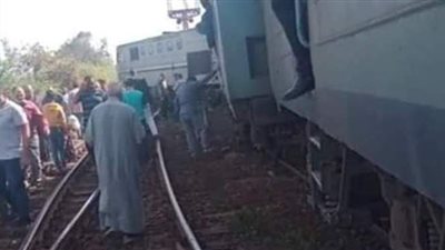 وصول الونش الثاني لرفع قطار دمياط المنكوب