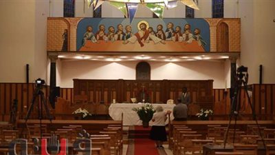 الأسقفية تتزين بالأضواء احتفالا بعيد القيامة المجيد | صور