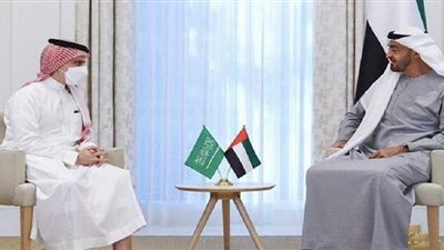 ولي عهد أبو ظبي يبحث مع وزير الخارجية السعودي التعاون المشترك