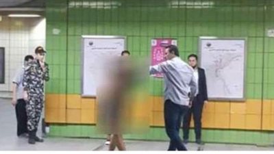 مريض نفسي يخلع ملابسه فى المترو.. والشرطة تحرر محضرا