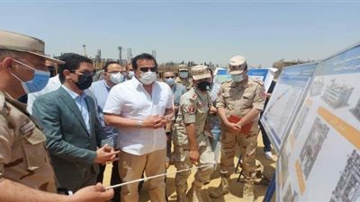وزير التعليم العالي يتفقد الأعمال الإنشائية بجامعة بنها الأهلية