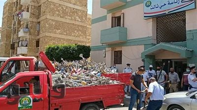 إعدام ألف و٥٦٣ شيشة في الإسماعيلية| صور