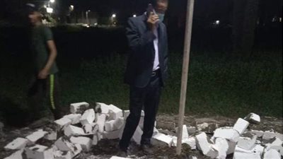 إزالة 3 حالات بناء مخالف بـ صفط الخمار في المنيا