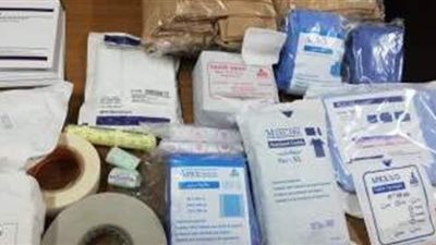 ضبط 210 آلاف قطعة مستلزمات طبية غير مطابقة للمواصفات بالسيدة زينب