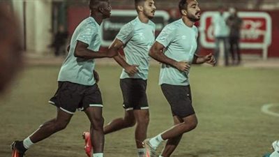 مران الأهلي | كهربا يغادر التدريب ويكتفي بجلسة في «الجيم»