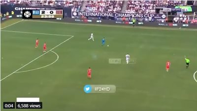 مهارات حارس ريـال مدريد تخطف الأنظار أمام روما (فيديو)