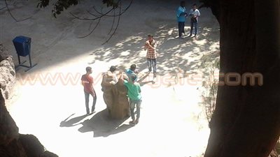 بالصور.. توافد الأطفال على حديقة الأسماك للاحتفال بثاني أيام العيد