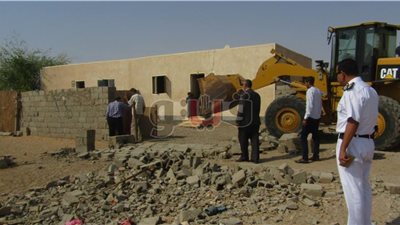 بالصور.. إزالة التعديات على أملاك الدولة بأبورديس