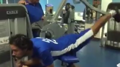 بالفيديو.. تدريبات تأهيلية لثنائي سموحة المصاب