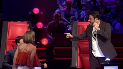 بالفيديو.. عاصي الحلاني لـ«لجنة تحكيم ذا فويس»: «انتوا مش قدي»