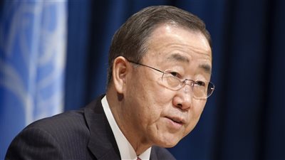 بان كى مون: الحل السياسى للأزمة السورية ما زال ممكنا