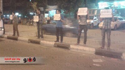 بالصور 6 إبريل الوراق تنظم وقفة احتجاجية للإفراج عن معتقليها