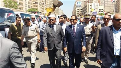 محافظ الغربية يفتتح عرض اصطفاف معدات النظافة بإستاد طنطا