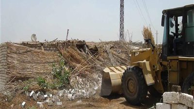 إزالة 54 حالة تعد على الأراضي الزراعية بمركز بني مزار بالمنيا