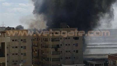 أولياء أمور تلاميذ مدارس شطا يشتكون من حرائق مقالب القمامة بدمياط