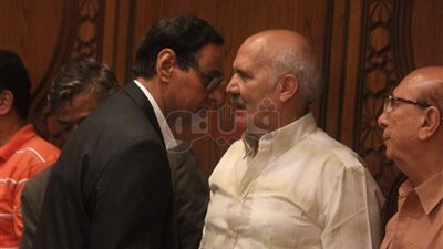 رئيس حزب التجمع ووكيل الوطنية للصحافة في عزاء الباقوري