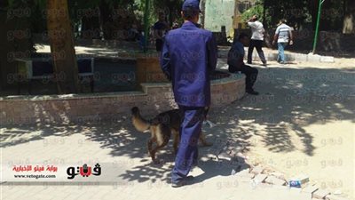 بالفيديو والصور.. كلاب بوليسية لتأمين زيارة «محلب» لمستشفى السكة الحديد