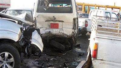 بالأسماء.. إصابة 7 في حادث تصادم سيارتين بالدقهلية