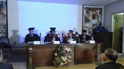 بالصور.. نصير شمه يبدأ مناقشة رسالة الماجستير بـ«الأعلى للثقافة»