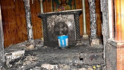 ضبط موظفين متورطين في حرق الكنيسة الإنجيلية بالمنيا