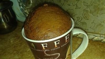 كيك النسكافيه بالميكروويف إفطار سريع قبل عملك