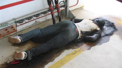 قاتل نجله بالمطرية يروى تفاصيل جريمته.. تخلصت منه لقيامه بسرقة ساعة أحد السكان ومحاولات دفنه باءت بالفشل..ربطته بحبل غسيل وصعقته بالكهرباء حتى فارق الحياة بمساعدة شقيقى