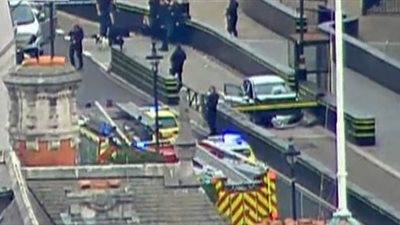 الشرطة البريطانية: شبهة إرهابية في حادث التصادم أمام البرلمان