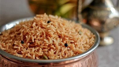 أرز شرقي بالبهارات السبعة لعزومات العيد من مطبخ آسيا