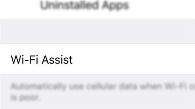 كيفية تعطيل خاصية «واي فاي Assist» الساحبة للبيانات في «iOS9»