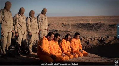 بالصور.. «داعش» يعدم 4 عراقيين بمدينة صلاح الدين
