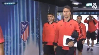 ريـال مدريد يصل ملعب السوبر الأوروبي لخوض مرانه الأخير (فيديو)