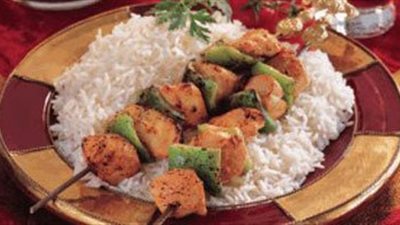 طريقة إعداد الشيش طاووق مع الأرز «دايت»