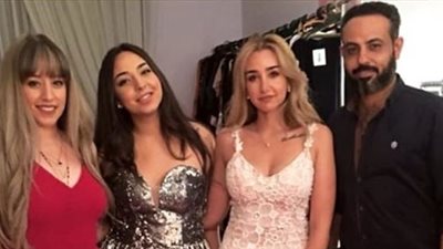 شقيقة هنا الزاهد تتألق بفستان أحمر خلال حفل خطبتها