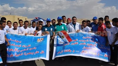 بالصور.. «أشرف صبحي» يقود قافلة الرياضيين لمشروع قناة السويس